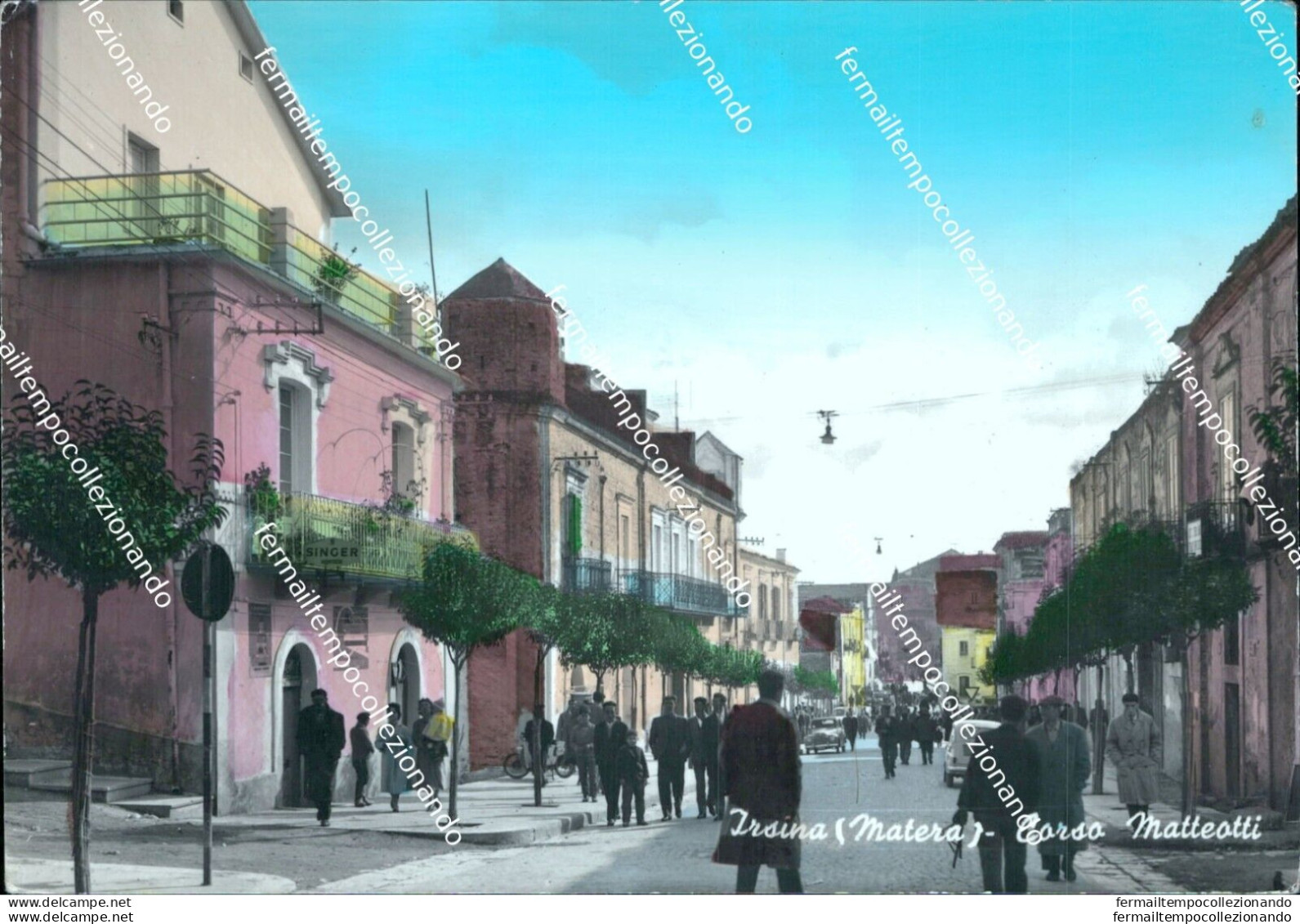 Cl482 Cartolina Irsina Corso Matteotti Provincia Di Matera Basilicata - Matera