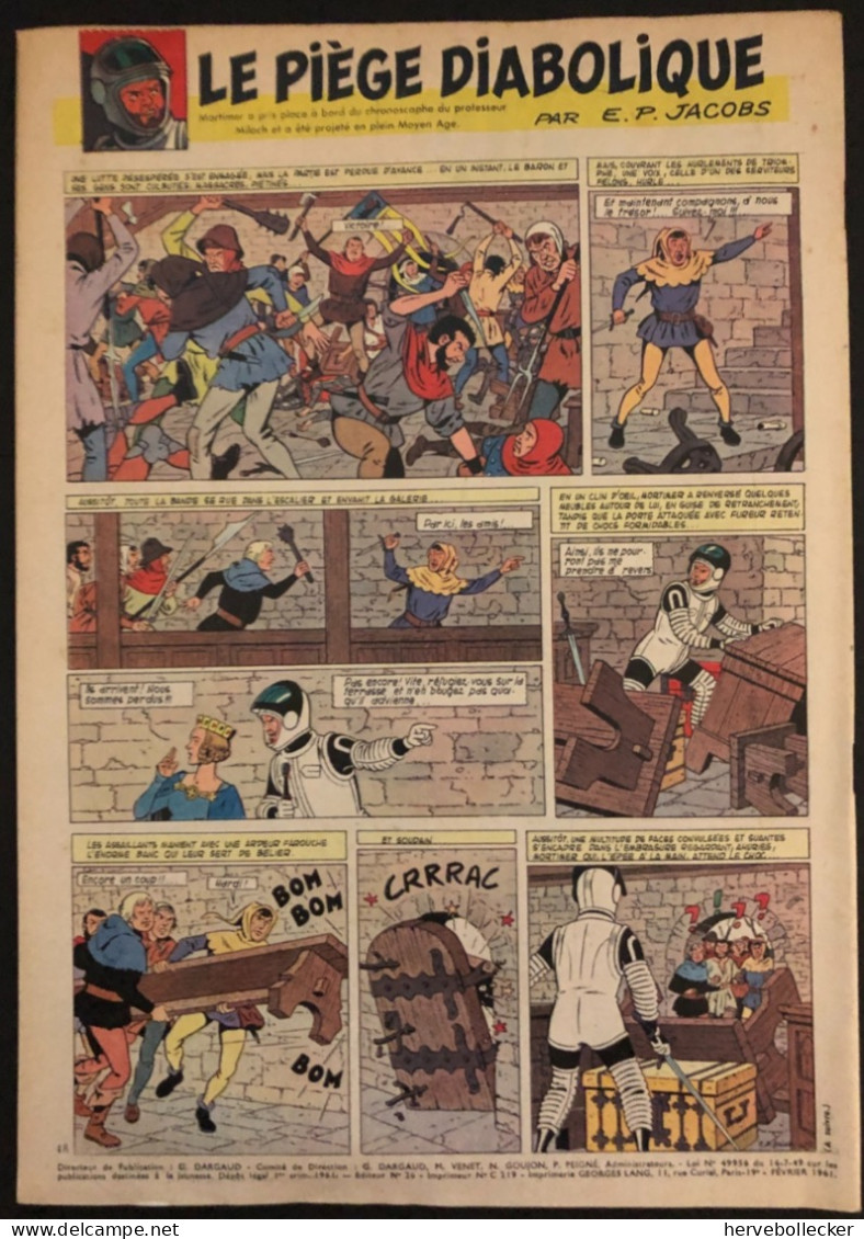 TINTIN Le Journal Des Jeunes N° 644 - 1961 - Tintin