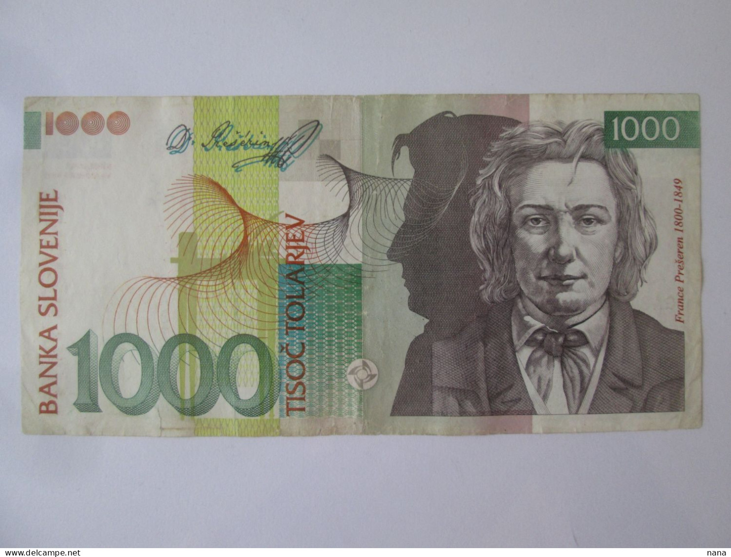 Slovenia 1000 Tolarjev 1992 Banknote See Pictures - Slowenien