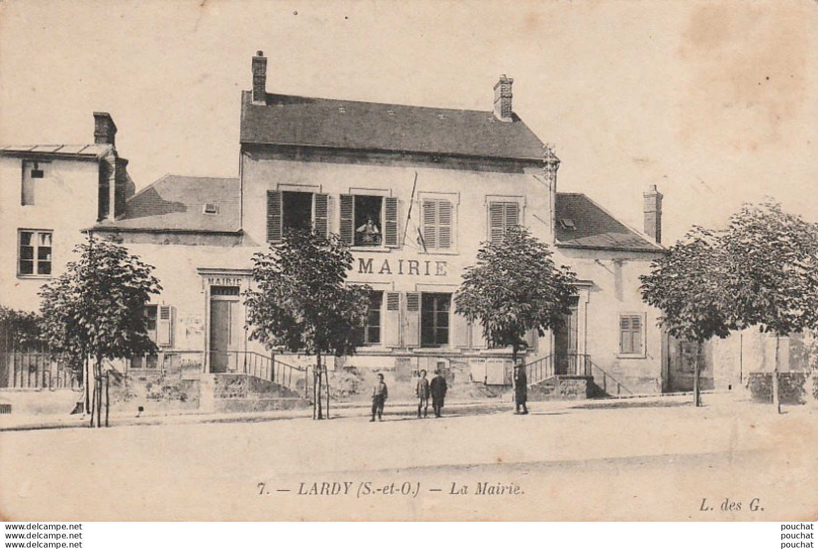 G8-91) LARDY - LA  MAIRIE  - (ANIMEE - 2 SCANS) - Lardy