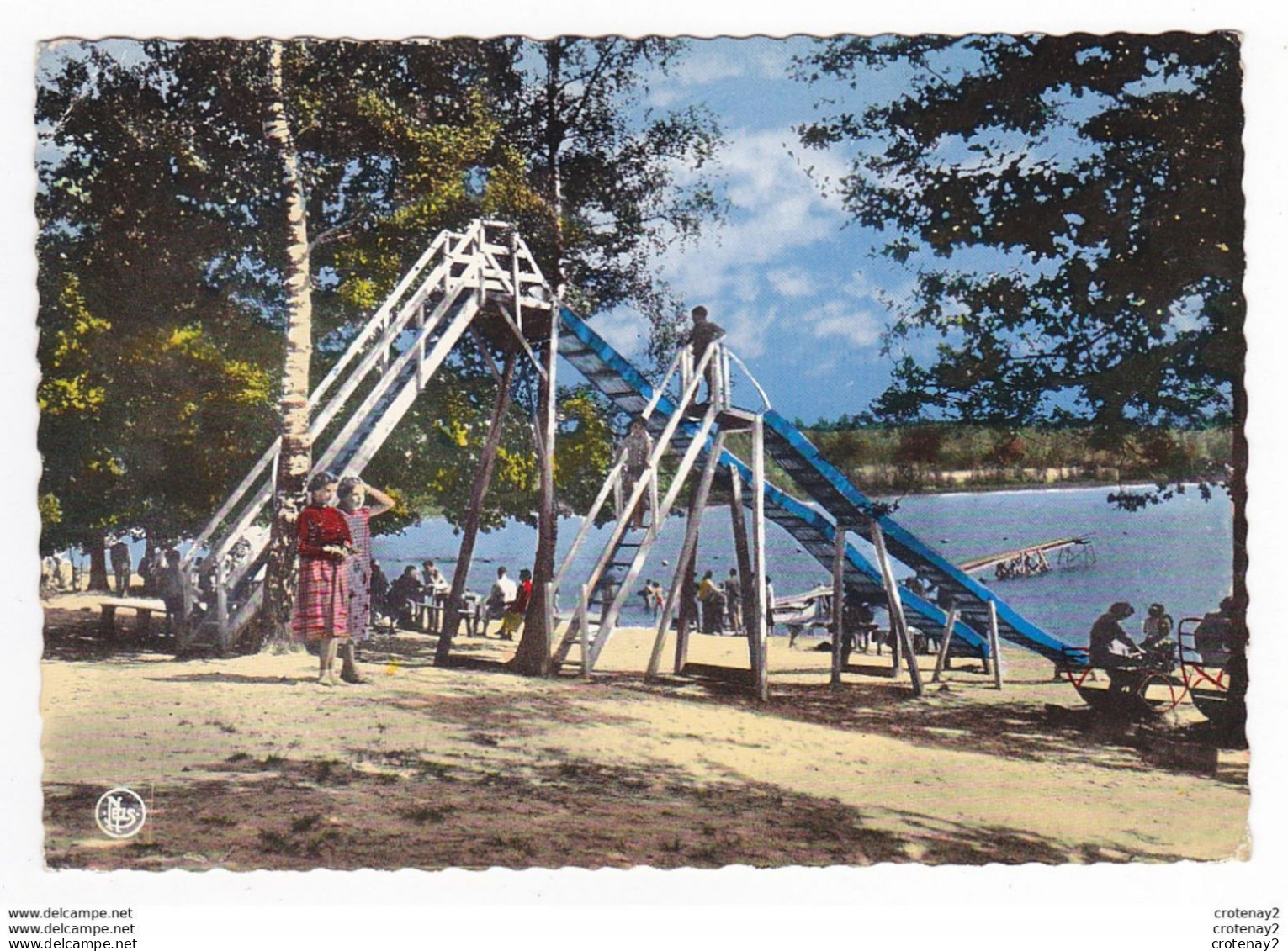 Belgique Namur FOSSES LA VILLE N°40 Lac Et Plage De BAMBOIS Jeux Camping Tobogan - Fosses-la-Ville