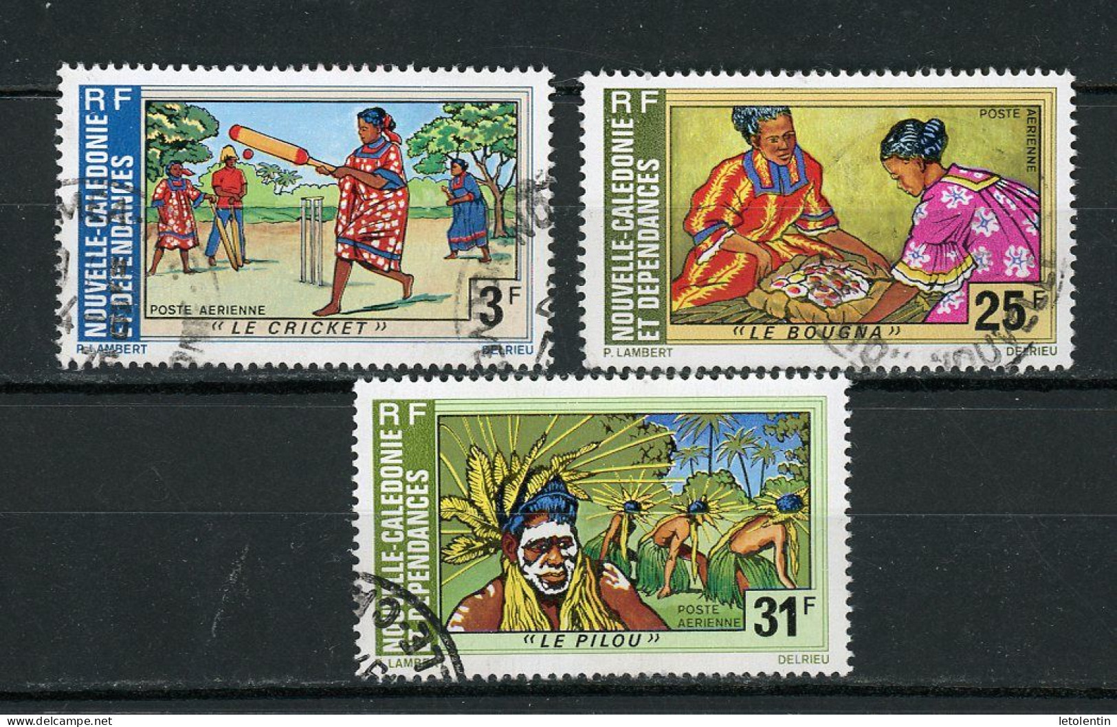 NOUVELLE-CALEDONIE RF - TOURISME - P.A. - N°Yt 162+163+164 Obli. - Used Stamps