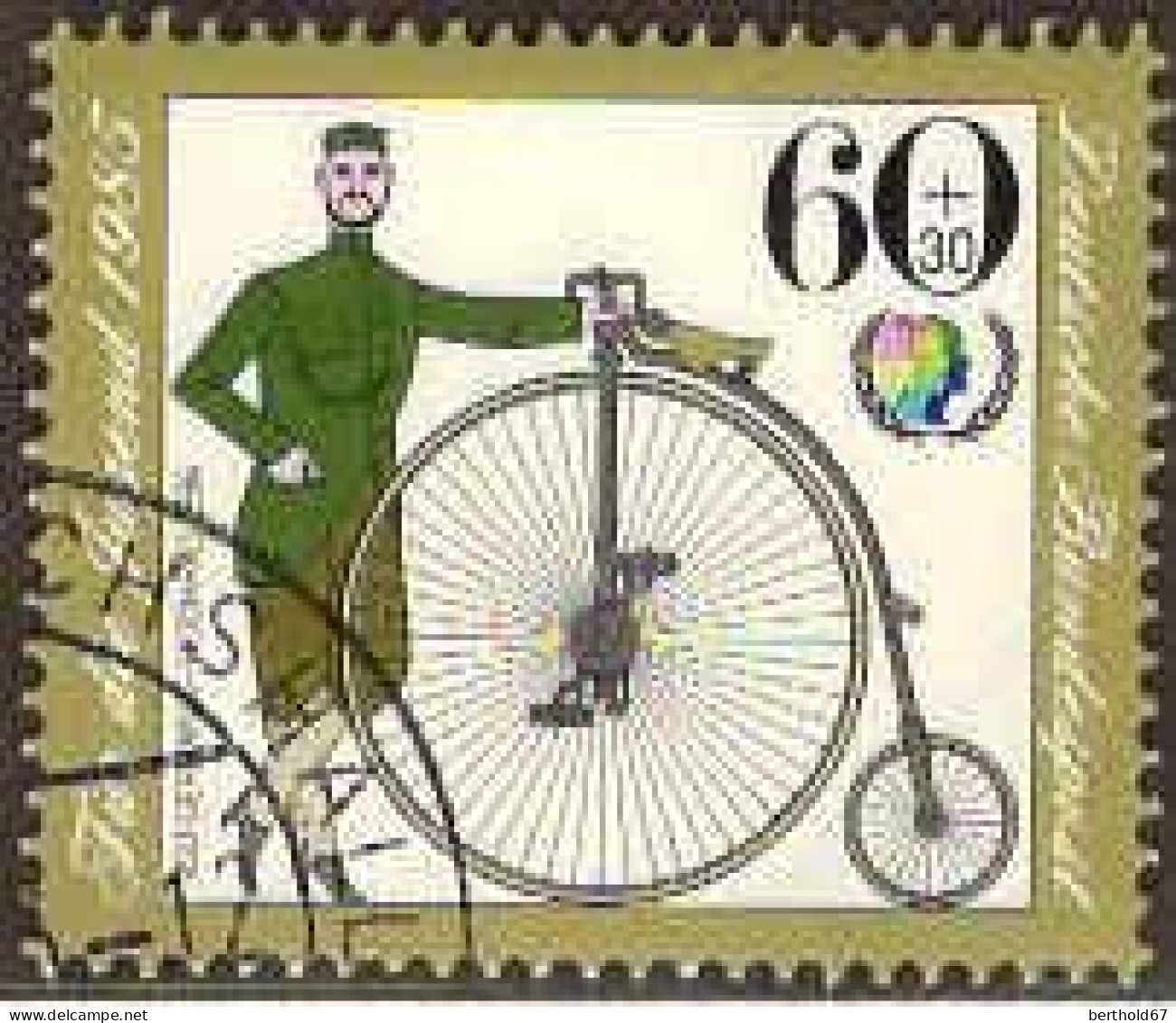RFA Poste Obl Yv:1074/1077 Für Die Jugend Bicyclettes (TB Cachet Rond) (Thème) - Vélo