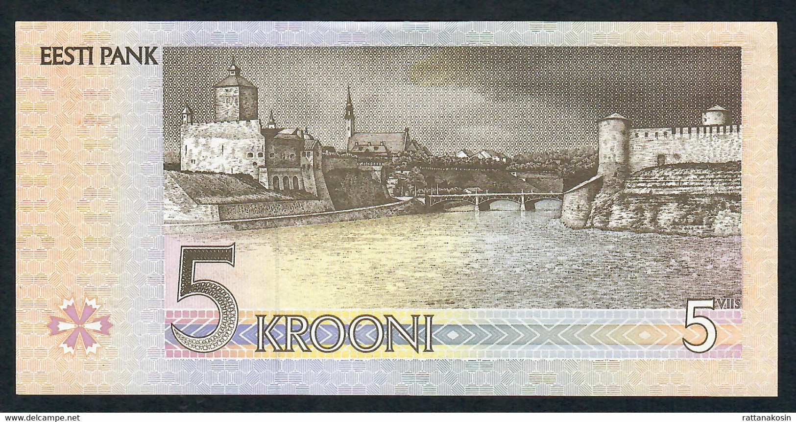 ESTONIA  P76 5 KROONI 1994 #CJ      UNC. - Estonie