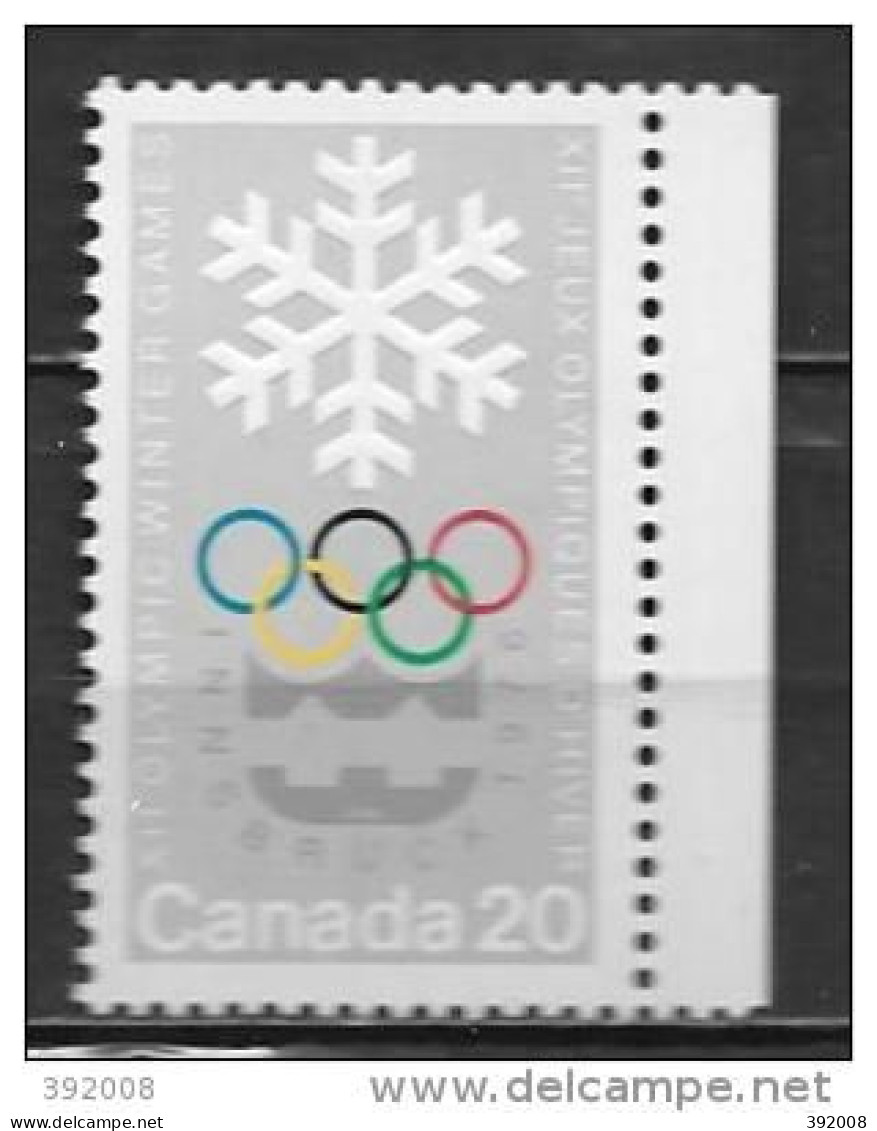 CANADA - N° 597**MNH - Hiver 1976: Innsbruck