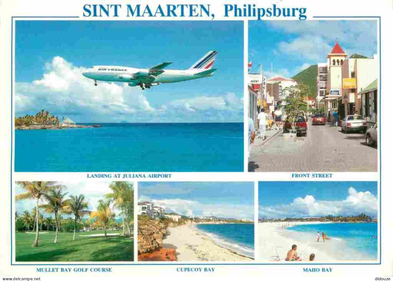 Guadeloupe - Saint Martin - Multivues - Avion - Automobiles - CPM - Voir Scans Recto-Verso - Saint Martin