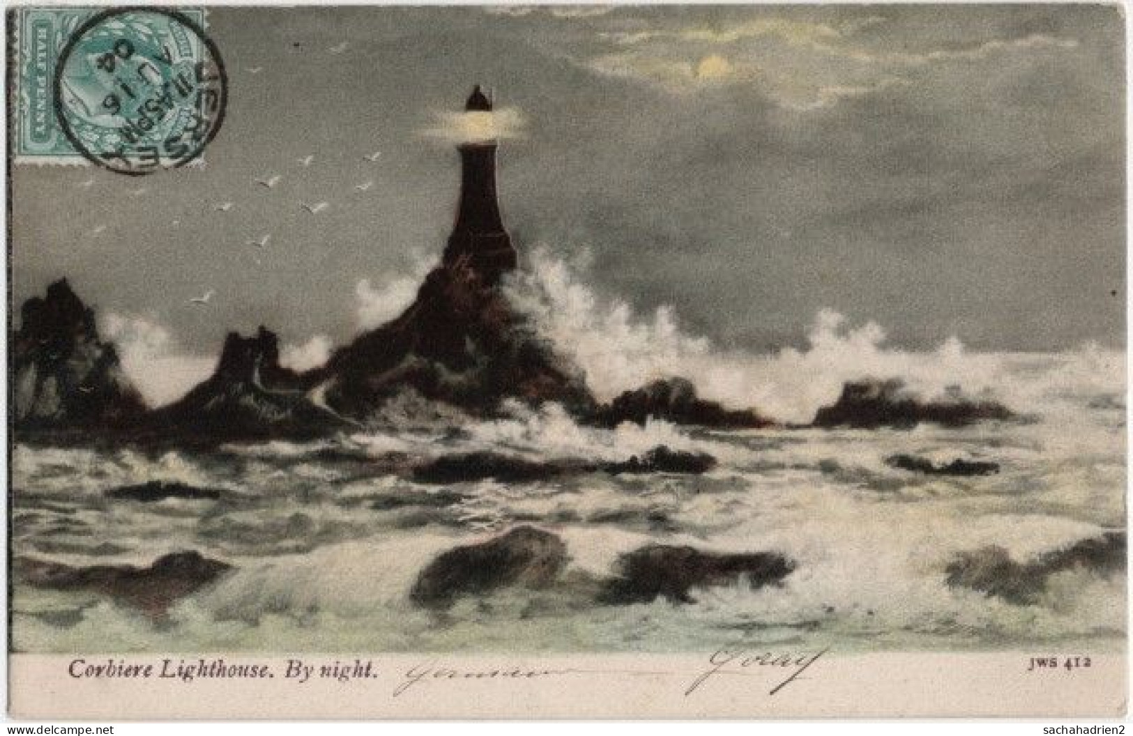 CORBIERE Lighthouse. By Night. 412 - La Corbiere