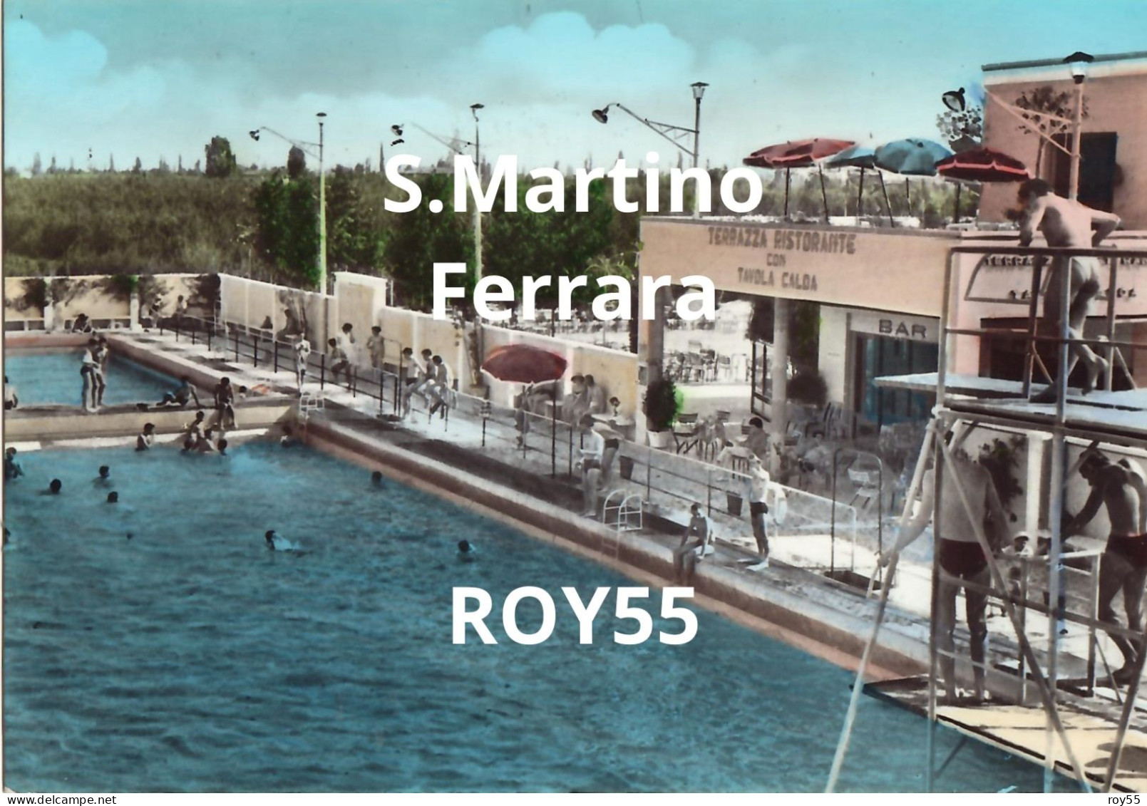 Emilia Romagna-ferrara-s.martino Frazione Di Ferrara La Piscina Veduta Interno Piscina Anni 60 - Otros & Sin Clasificación