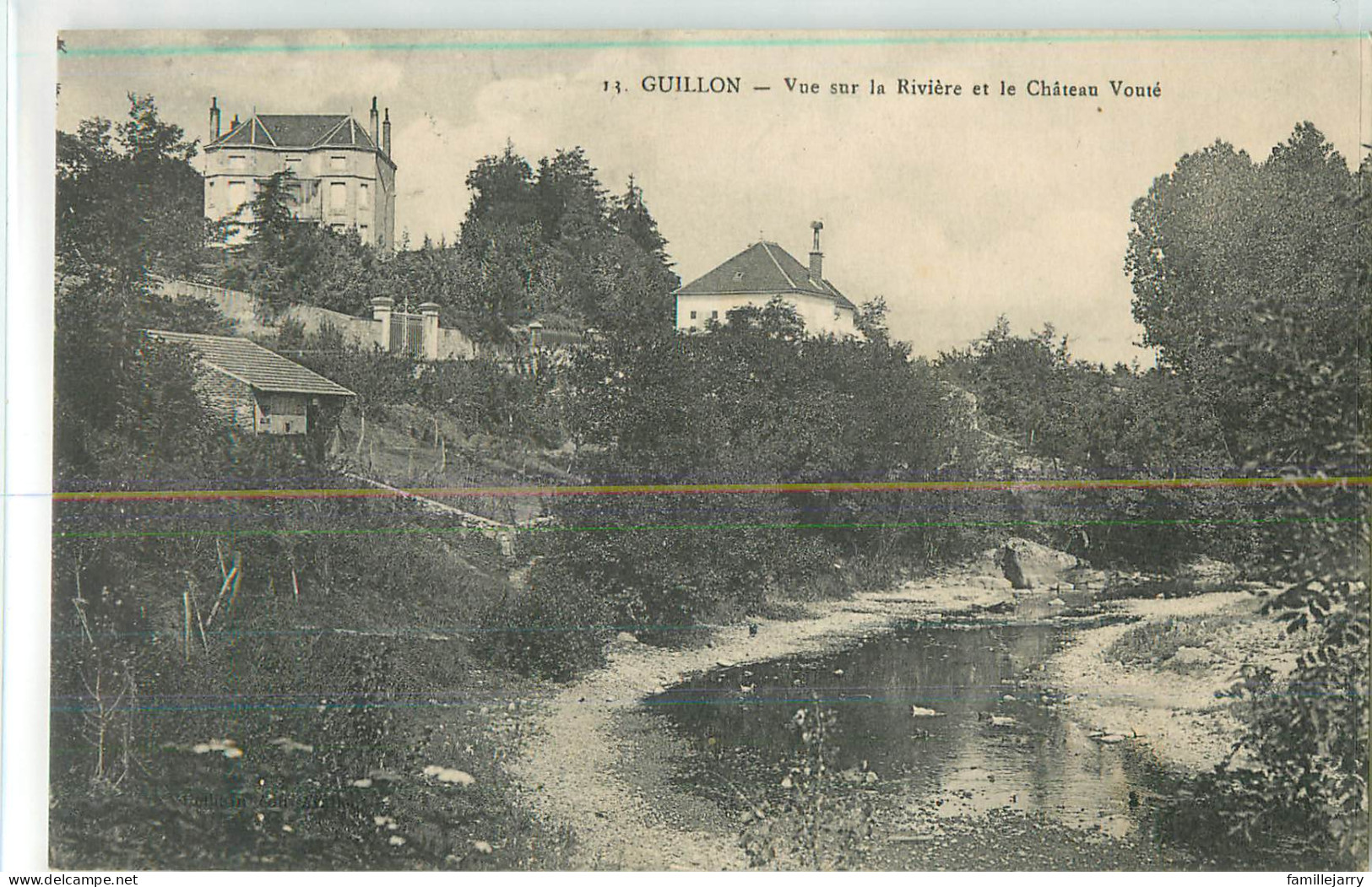 34167 - GUILLON - VUE SUR LA RIVIERE ET LE CHATEAU VOUTE - Guillon