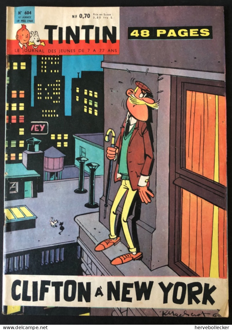 TINTIN Le Journal Des Jeunes N° 604 - 1960 - Tintin