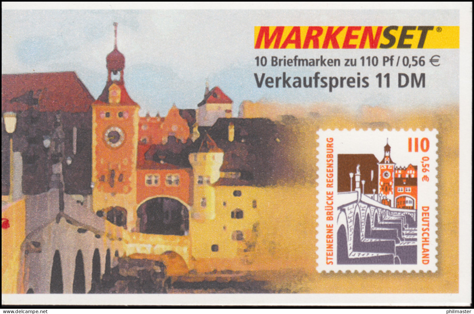 42 SWK Regensburg - Mit Zählbalken, Ersttagsstempel LANGENSELBOLD 28.9.2000 - 2001-2010