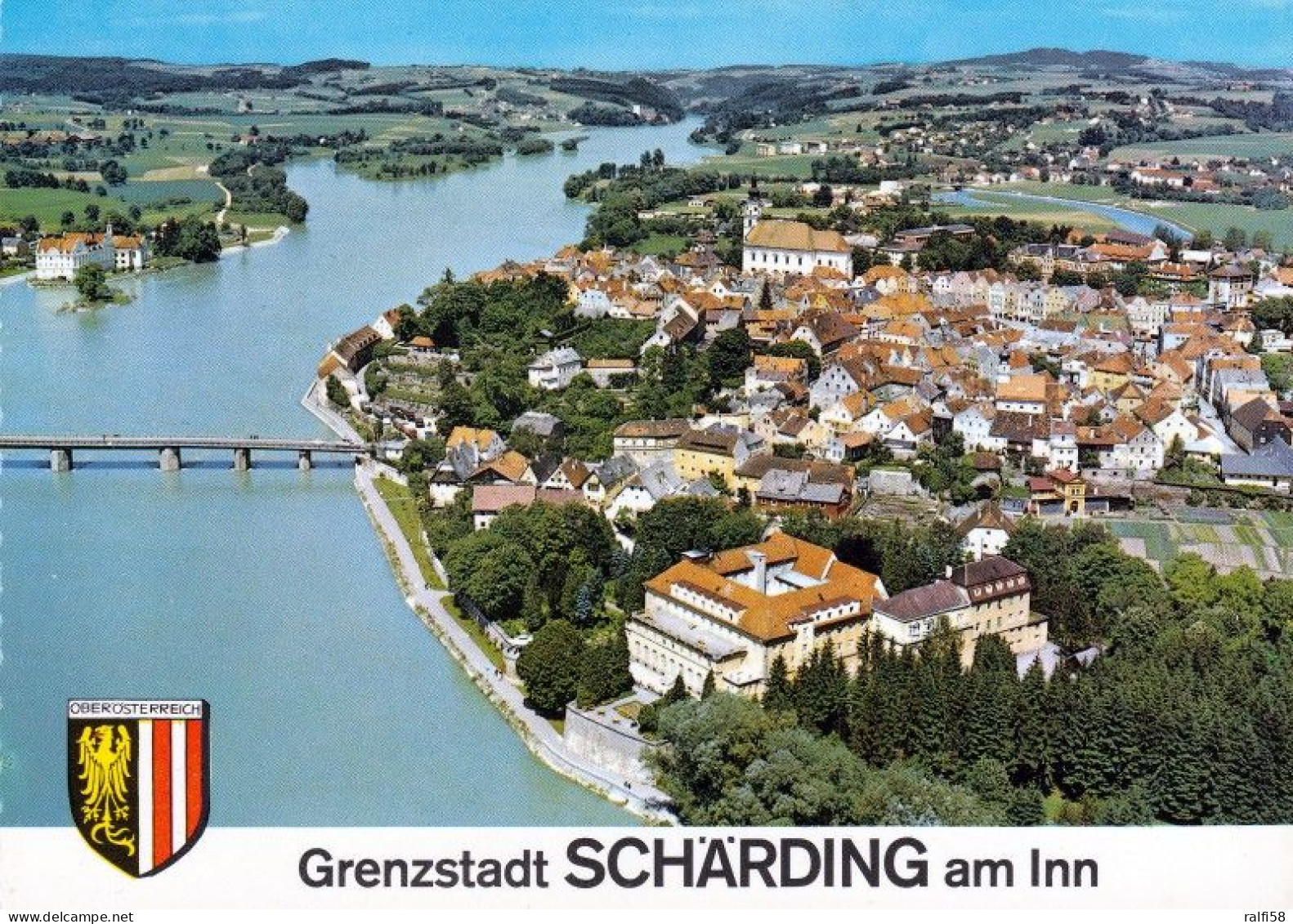 4 AK Österreich / Oberösterreich * 4 Luftbildaufnahmen Schärding Am Inn - Österreichs Größte älteste Kneipp-Kuranstalt * - Schärding