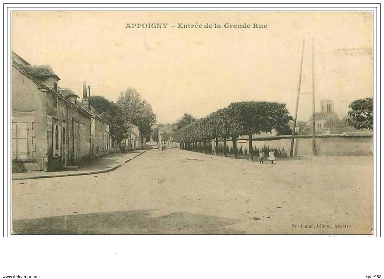 89.APPOIGNY.ENTREE DE  LA GRANDE RUE - Appoigny