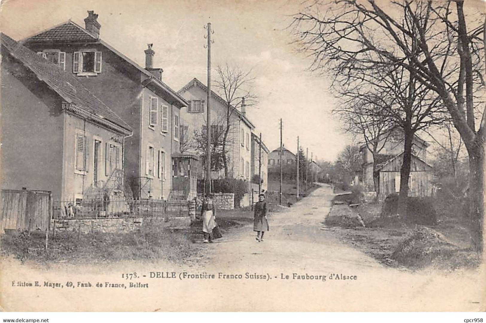 90 - DELLE - SAN28584 - Le Faubourg D'Alsace - Frontière Franco Suisse - Delle