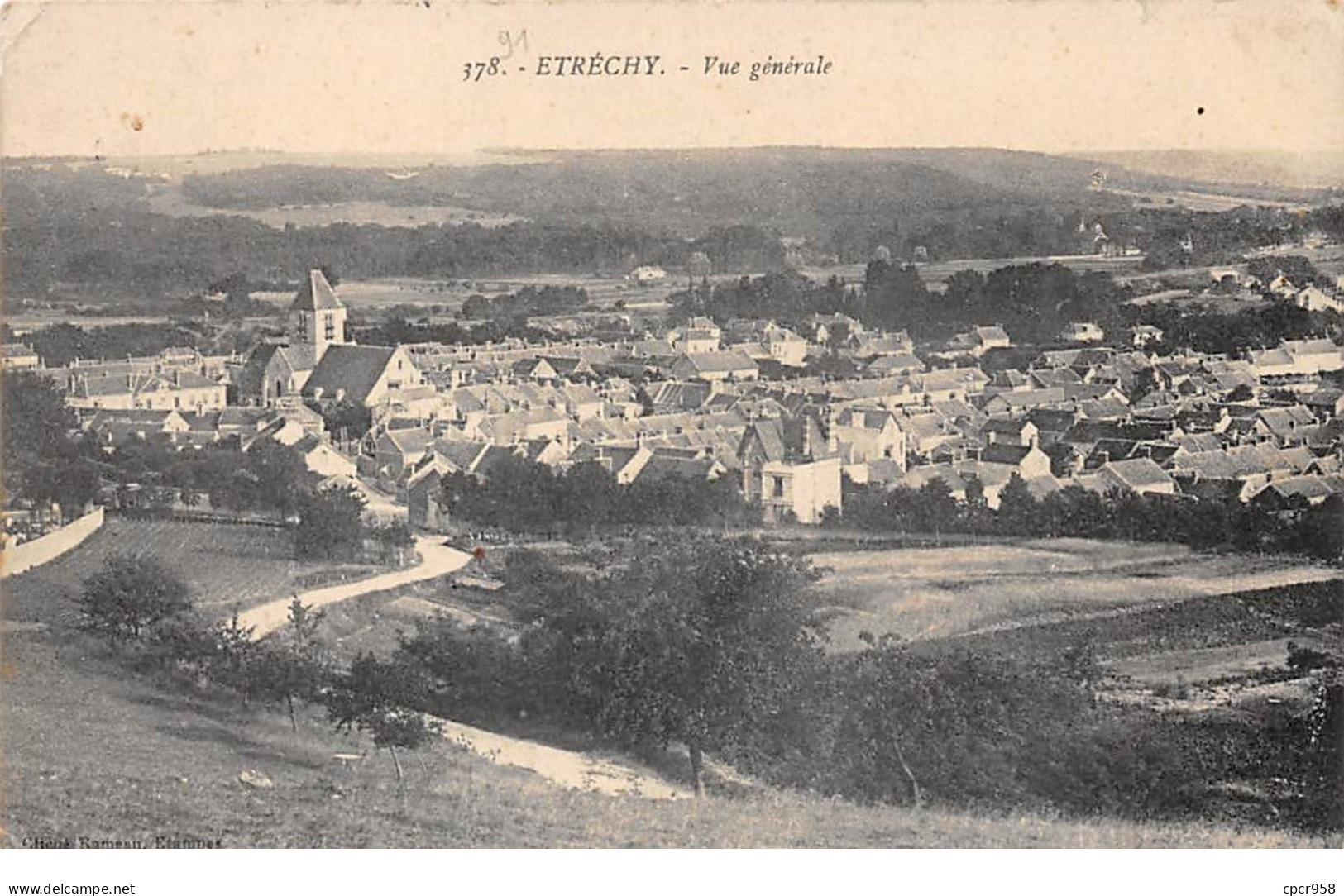 91 .n°110531 . Etrechy . Vue Generale . - Etrechy