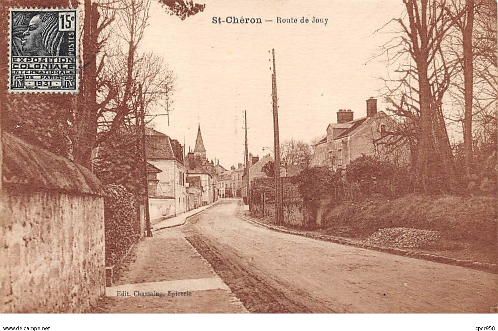 91 .n°109131.   Saint Cheron . Route De Jouy .le Clocher  . - Saint Cheron