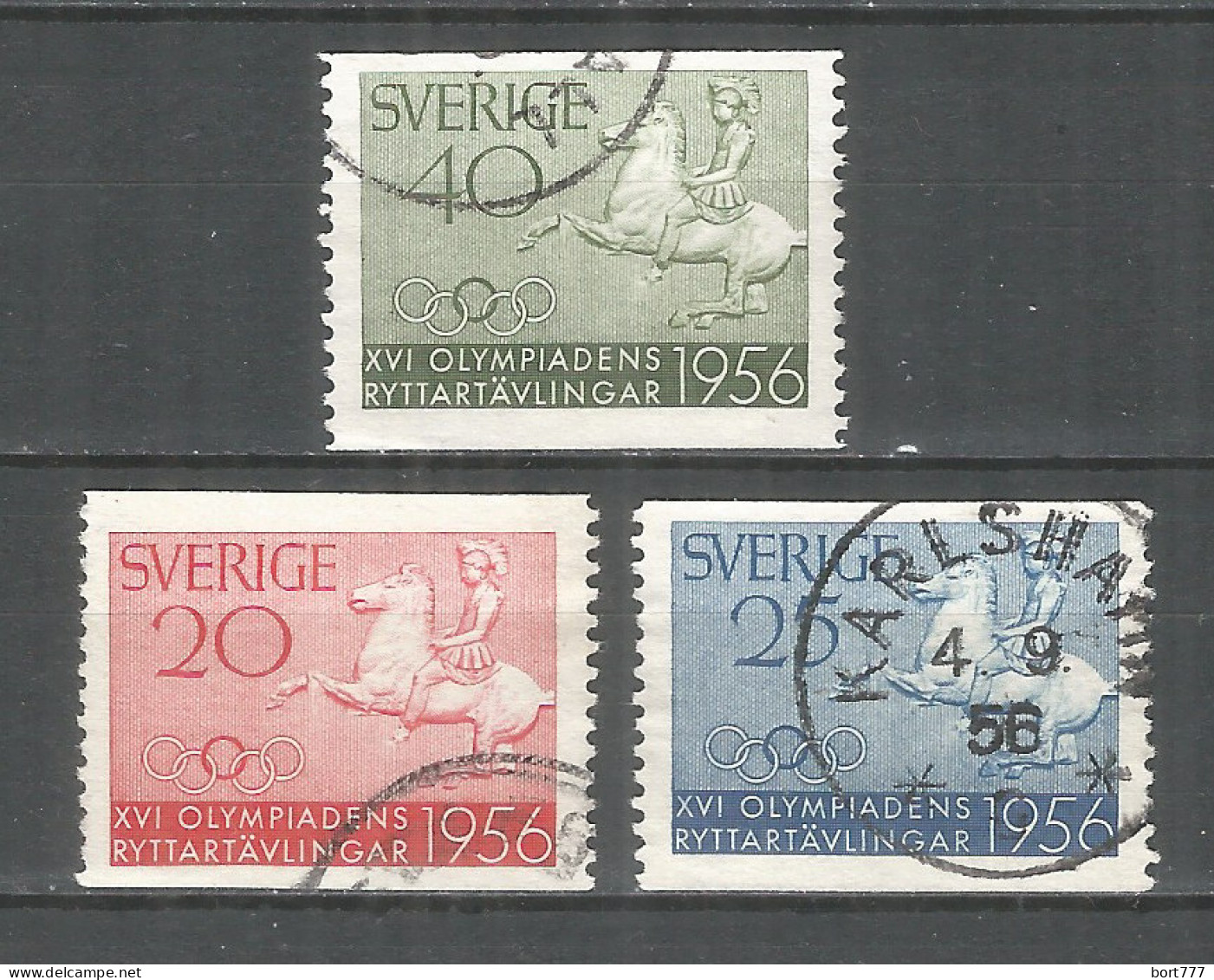 Sweden 1956 Year Used Stamps Mi.#  413-15 - Oblitérés