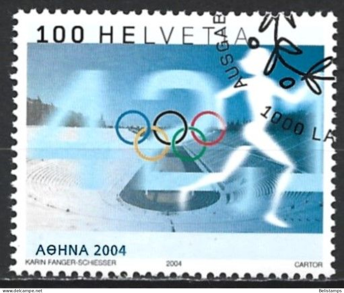 Switzerland 2004. Scott #1182 (U) Summer Olympics, Athens  (Complete Issue) - Gebraucht