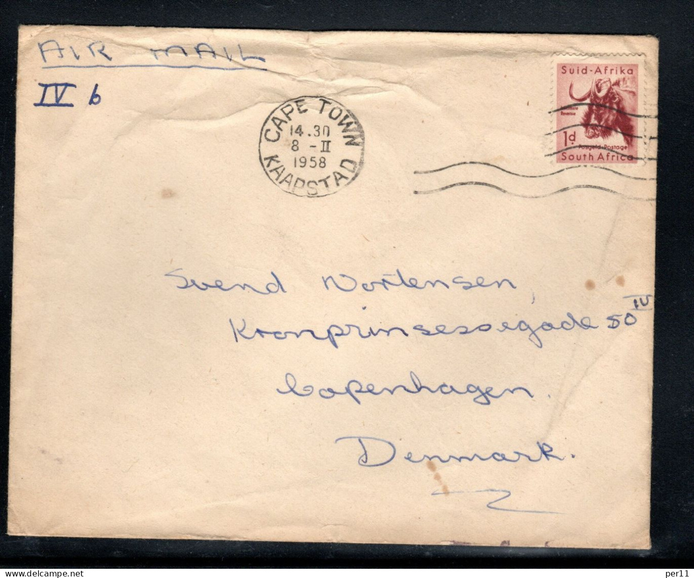 3 Small Nice Letters From South-Africa  1958-59   (rsa01) - Autres & Non Classés