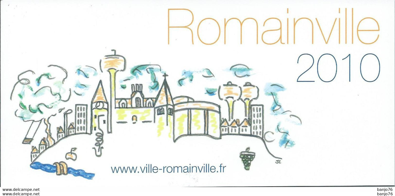 Romainville (93) - Carte De Vœux De La Mairie 2010 - Maire Corinne Valls - Romainville