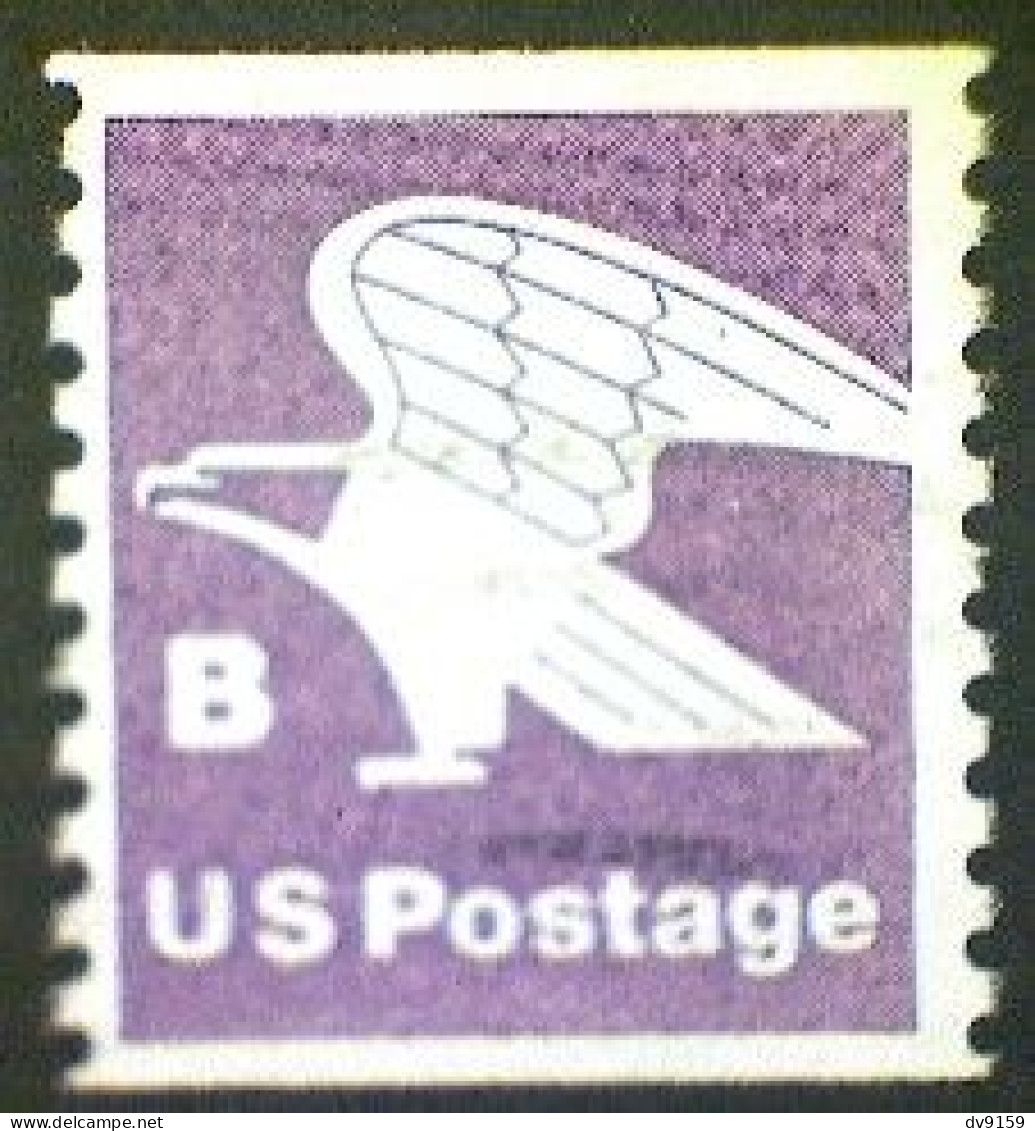United States, Scott #1820, Used(o), 1981, Rate Change "B" Eagle , (18¢), Violet - Used Stamps