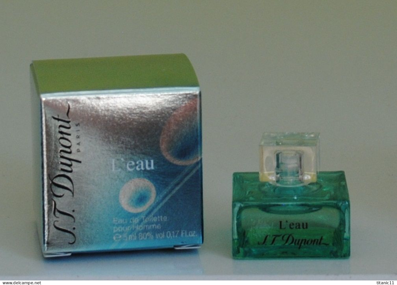 Miniature L'EAU POUR HOMME De S.T. DUPONT ( France ) - Miniatures Men's Fragrances (in Box)