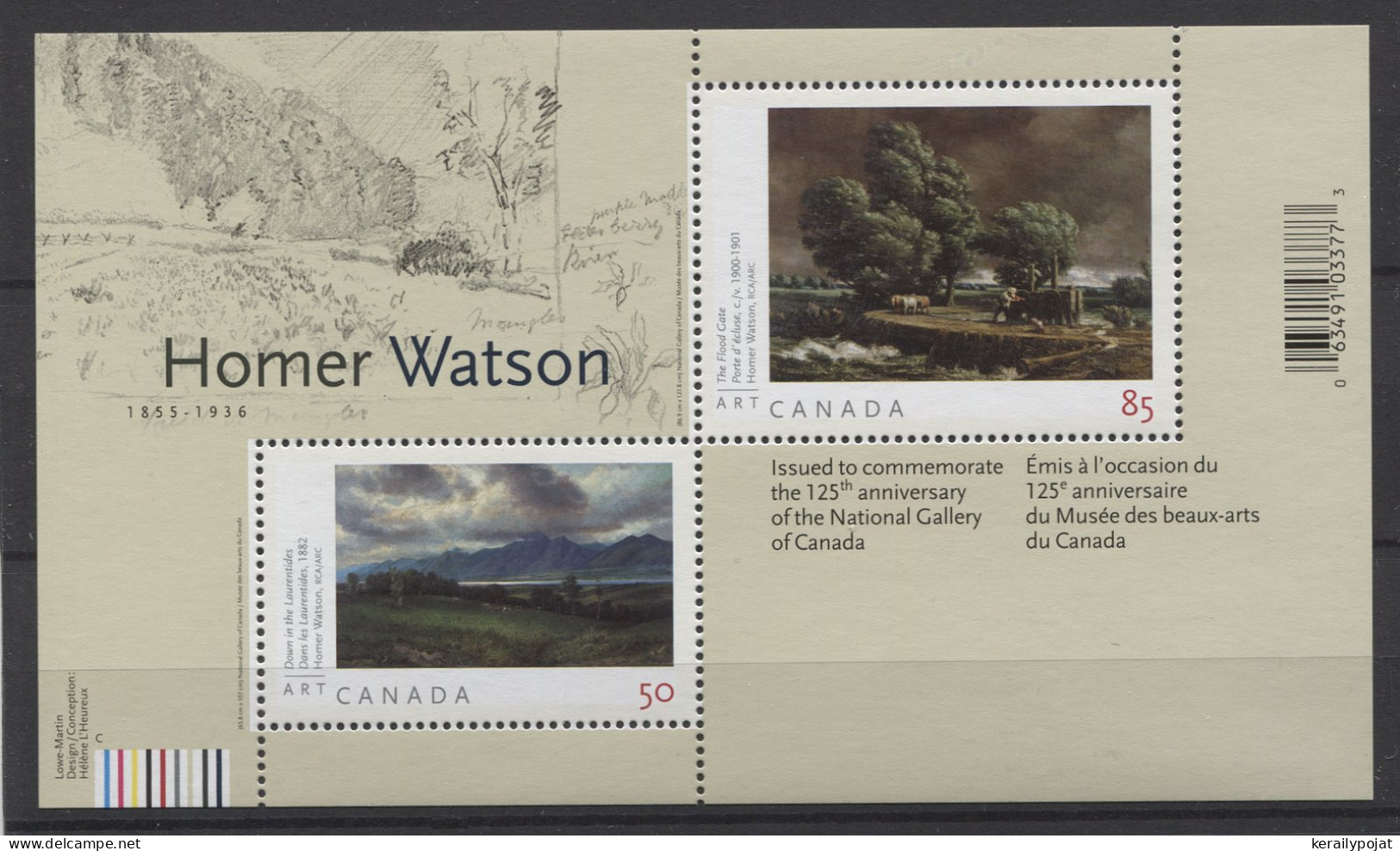 Canada - 2005 Homer Watson Block MNH__(TH-24872) - Blocks & Kleinbögen