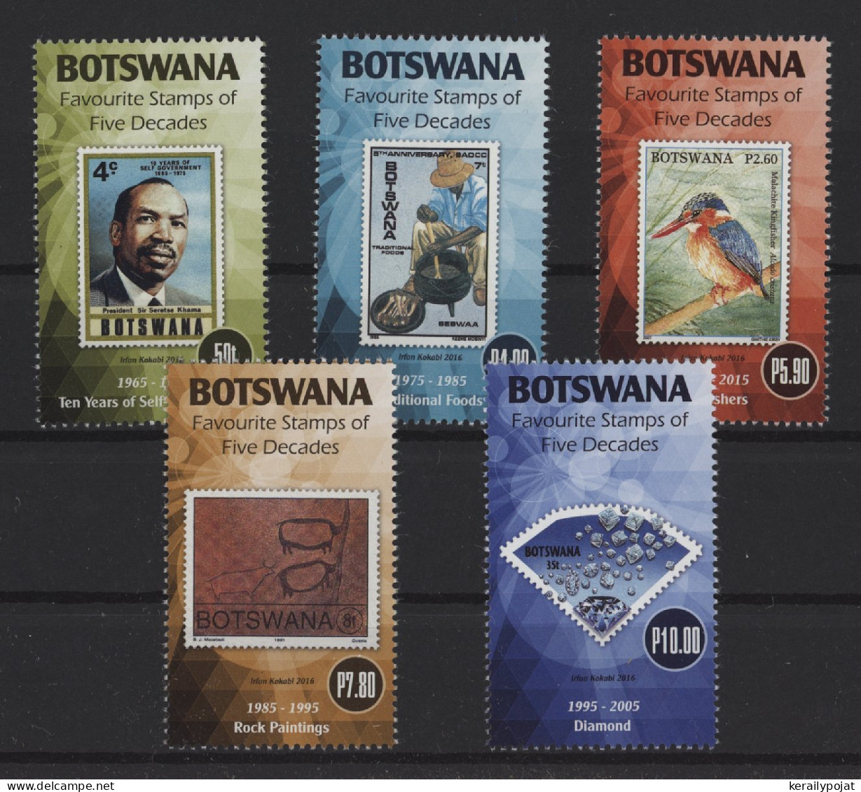 Botswana - 2016 Most Popular Stamps MNH__(TH-25291) - Botswana (1966-...)