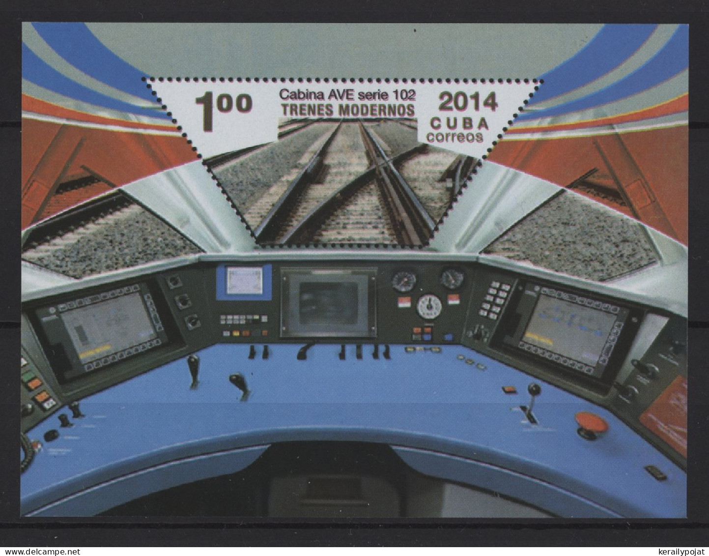 Cuba - 2015 High-speed Trains Block MNH__(TH-27110) - Blocks & Sheetlets