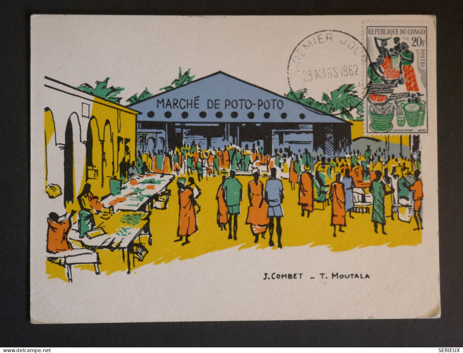 DM 14 CONGO  CARTE FDC 1962  +AFF. INTERESSANT +++ - FDC