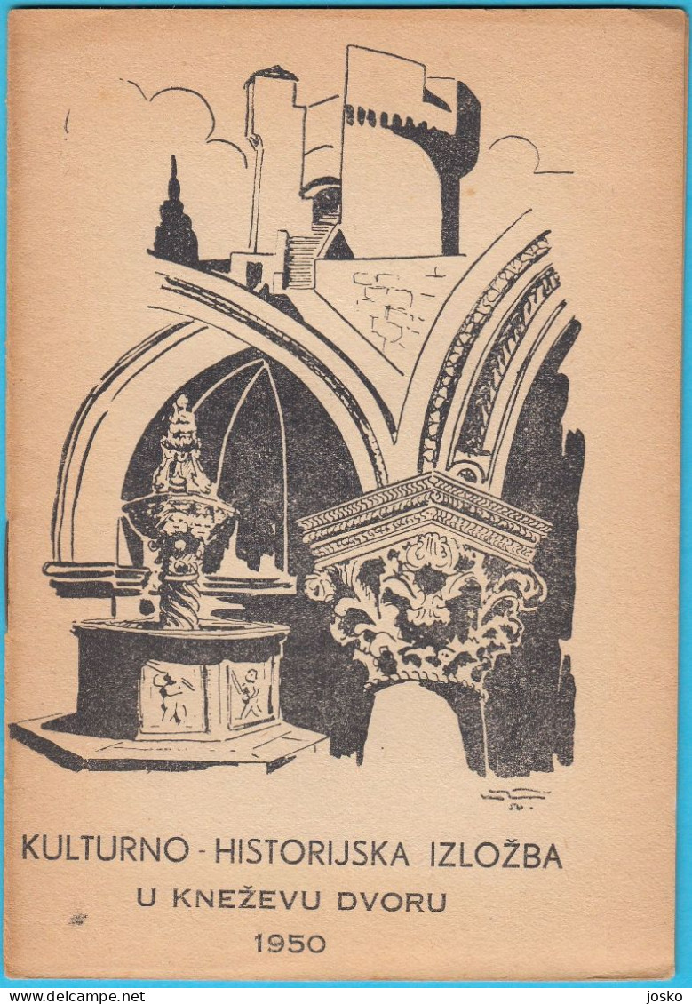 DUBROVNIK ... KULTURNO-HISTORIJSKA IZLOŽBA U KNEŽEVU DVORU 1950. * Croatia Old Book Croatie Kroatien Croazia - Idiomas Eslavos