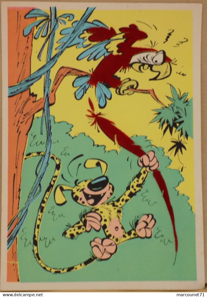 FRANQUIN SPIROU MARSUPILAMI ROBBEDOES CARTE POSTALE VELOUR FLOCAGE FEUTRINE FLOCK-INDUS 2011 - Postcards