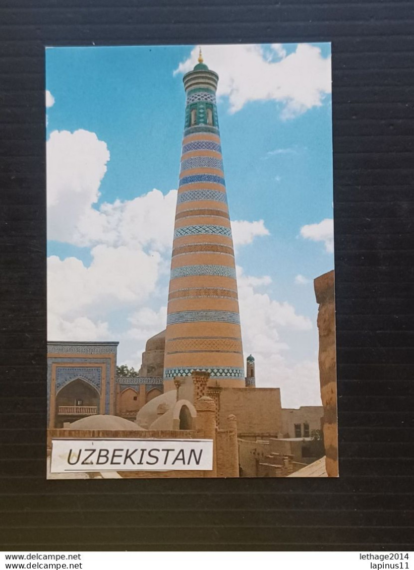 POSTCARD UZBEKISTAN KHIVA THE ISLAM KHOJA MINARET VINTAGE TAJJ - Oezbekistan