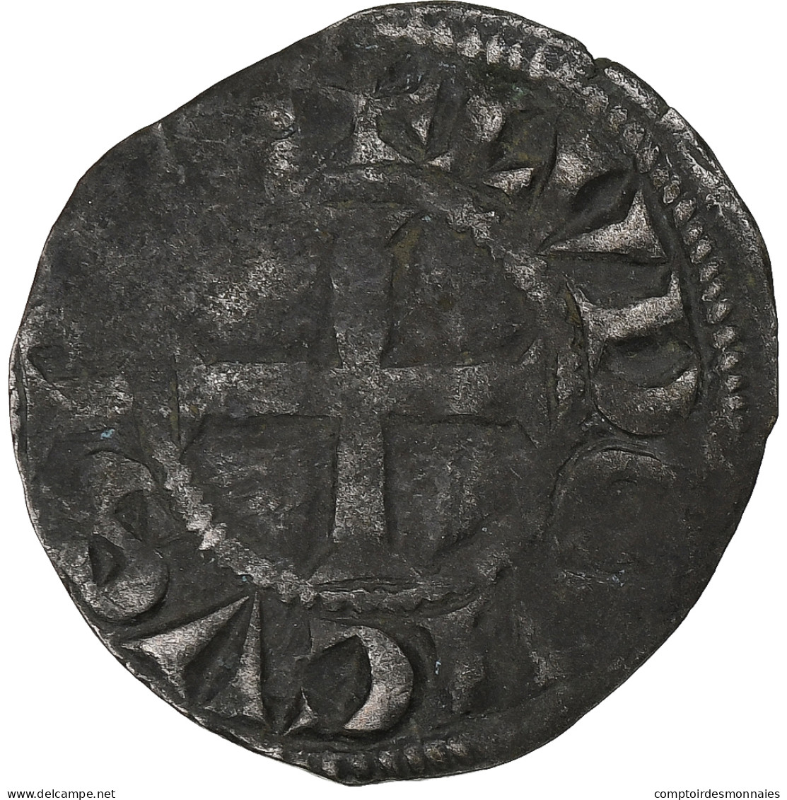 France, Louis VIII-IX, Denier Tournois, 1223-1244, Billon, TB+, Duplessy:187 - 1223-1226 Lodewijk VIII De Leeuw