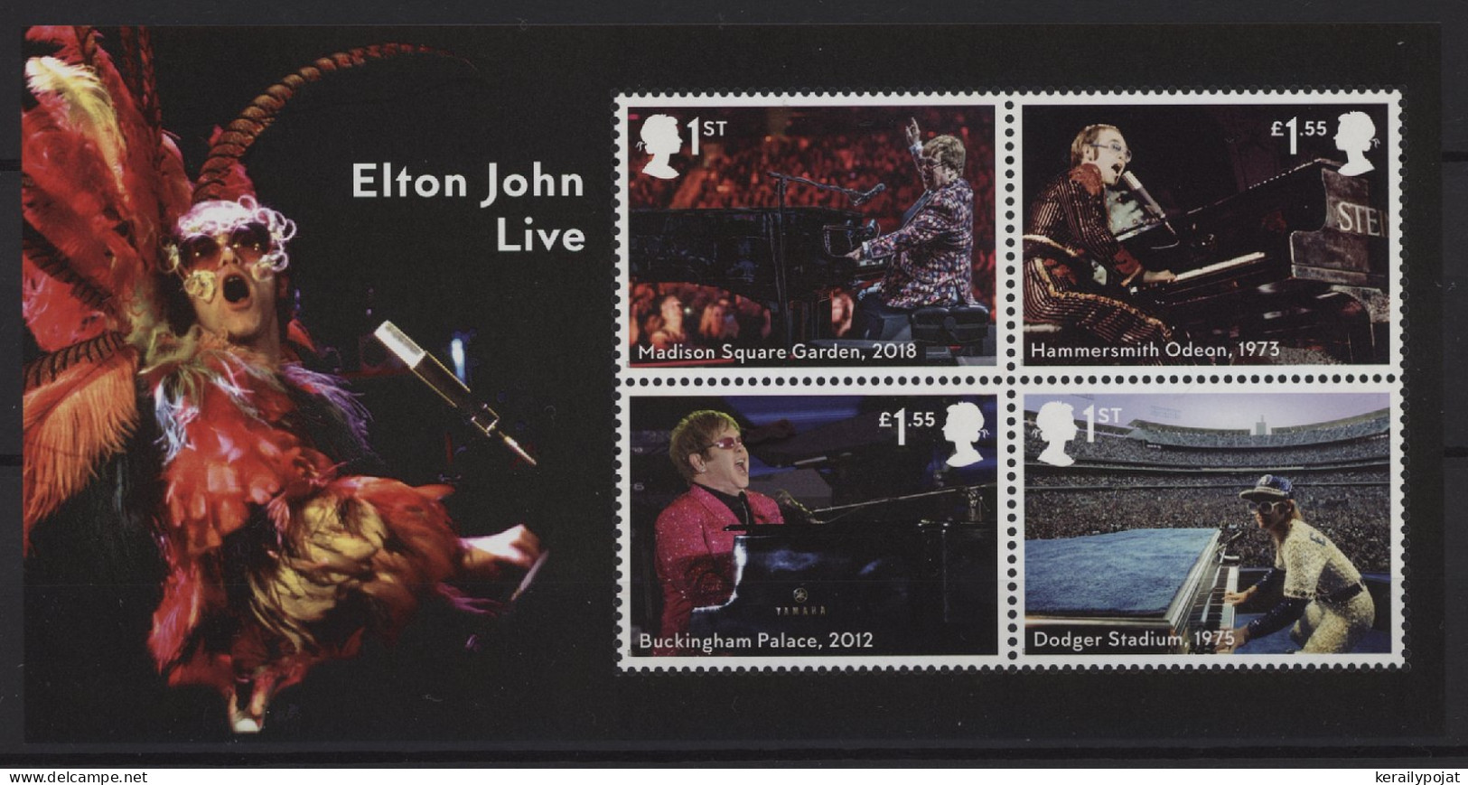 Great Britain - 2019 Elton John Block MNH__(TH-25766) - Blocks & Kleinbögen