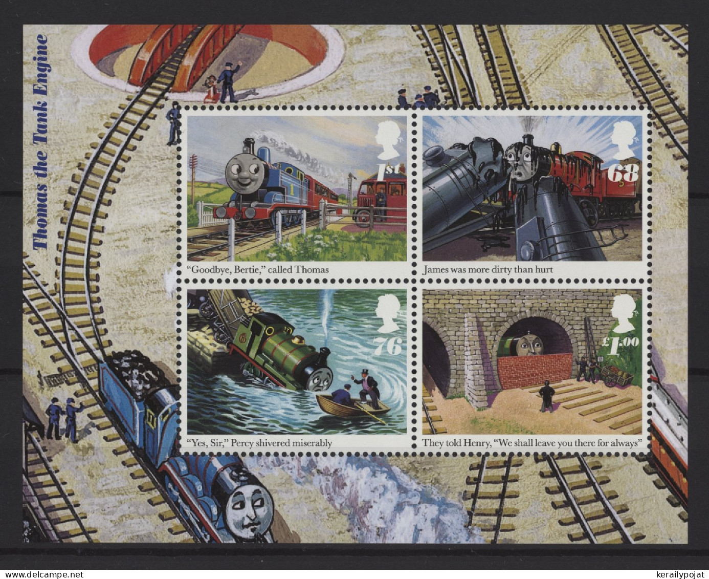 Great Britain - 2011 Wilbert V. Awdry Block MNH__(TH-25613) - Blocks & Kleinbögen