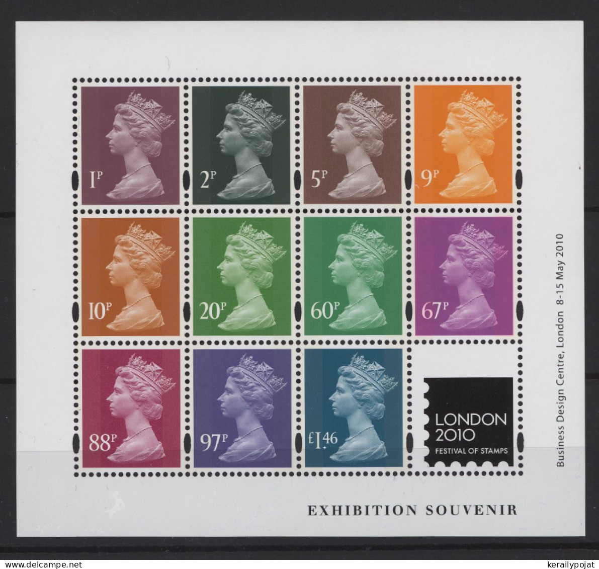 Great Britain - 2010 Queen Elizabeth II Londdon Kleinbogen MNH__(TH-25611) - Blocks & Kleinbögen