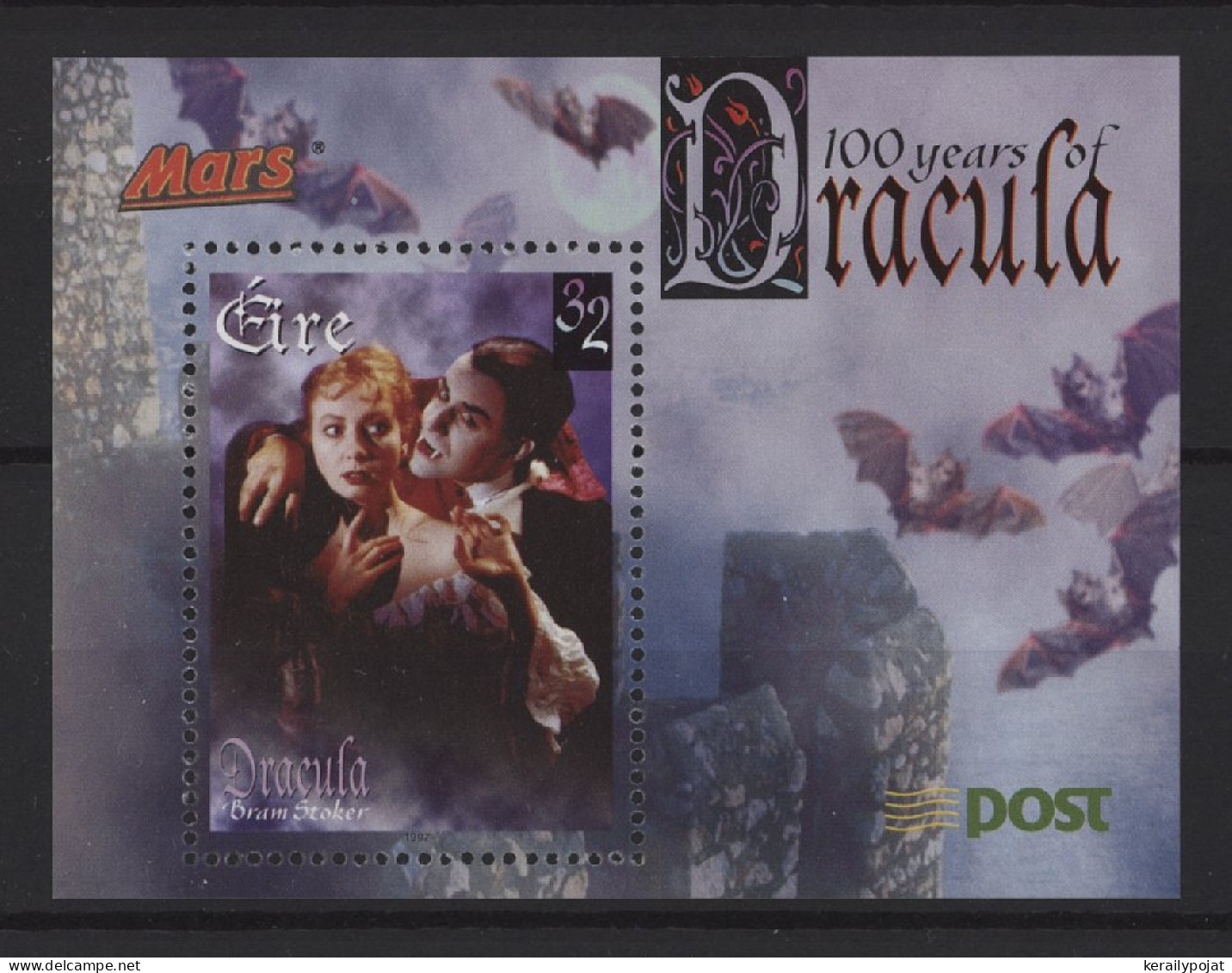 Ireland - 1997 Dracula Block (1) MNH__(TH-25951) - Blocchi & Foglietti