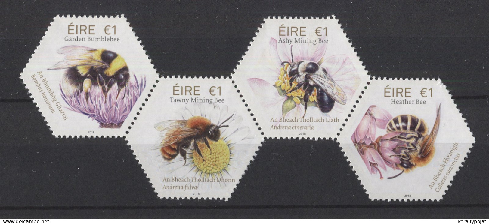 Ireland - 2018 Native Bees Strip MNH__(TH-26408) - Nuovi