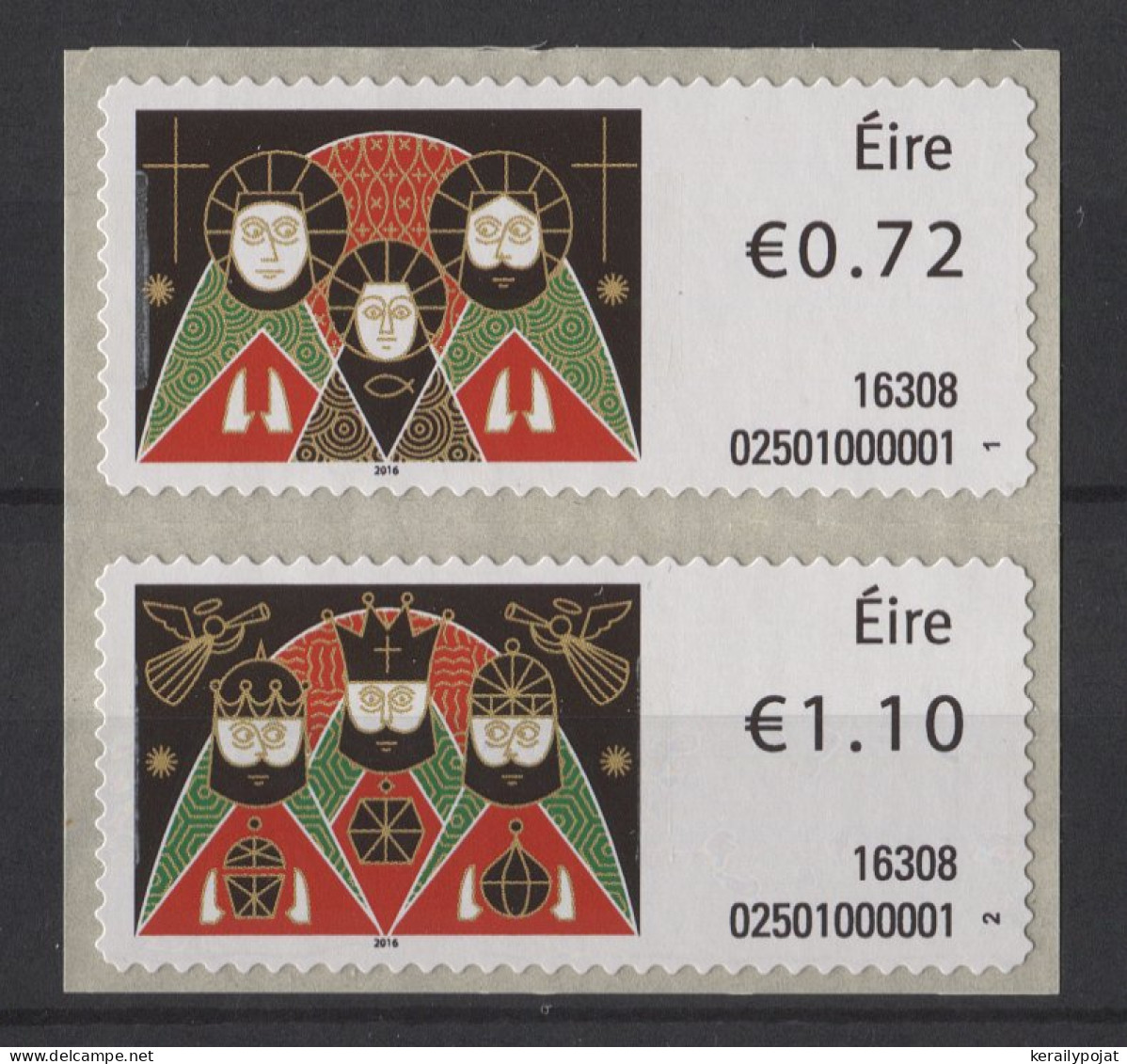 Ireland - 2016 Christmas (machine) MNH__(TH-26378) - Nuovi