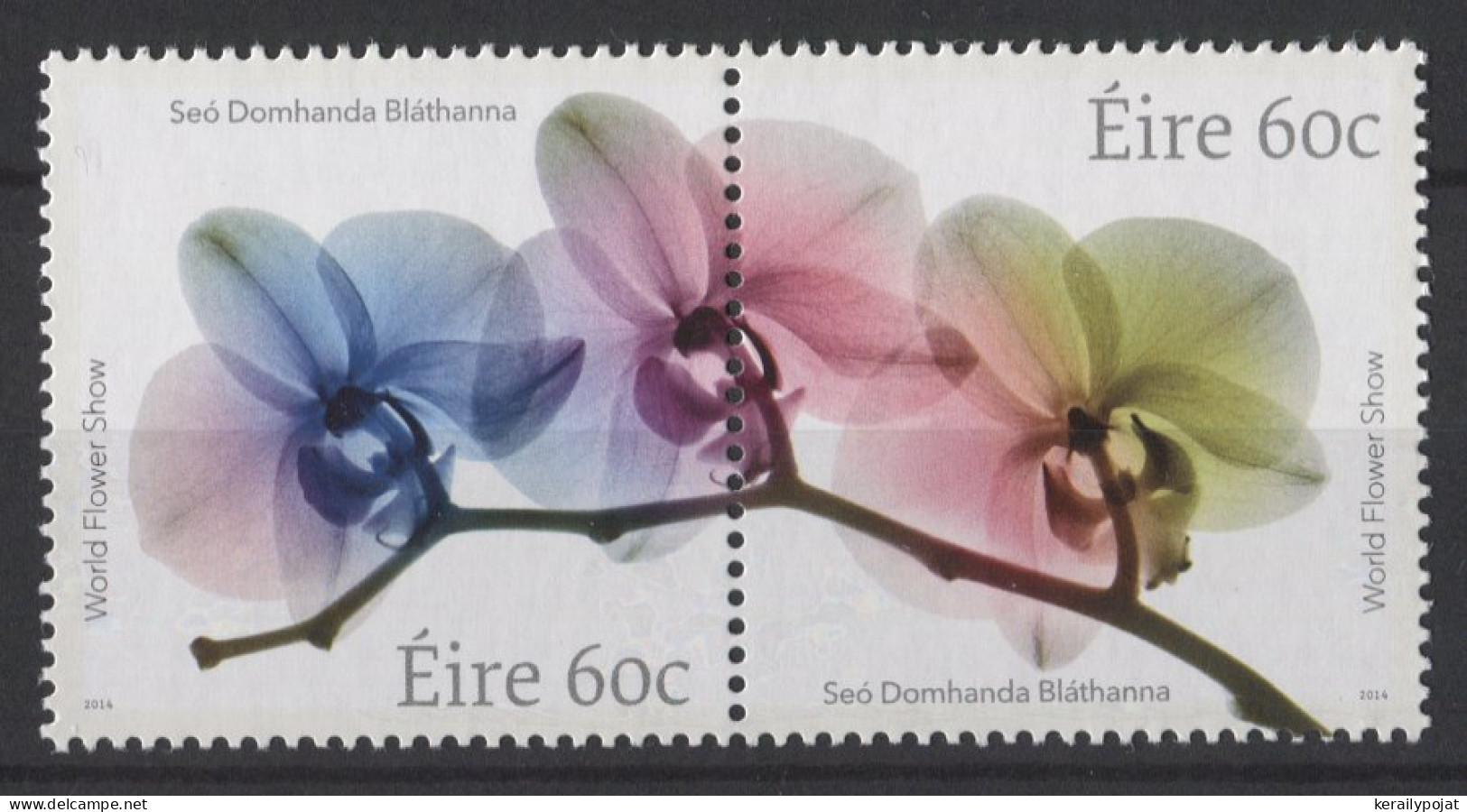 Ireland - 2014 World Flower Show Pair MNH__(TH-26399) - Nuovi