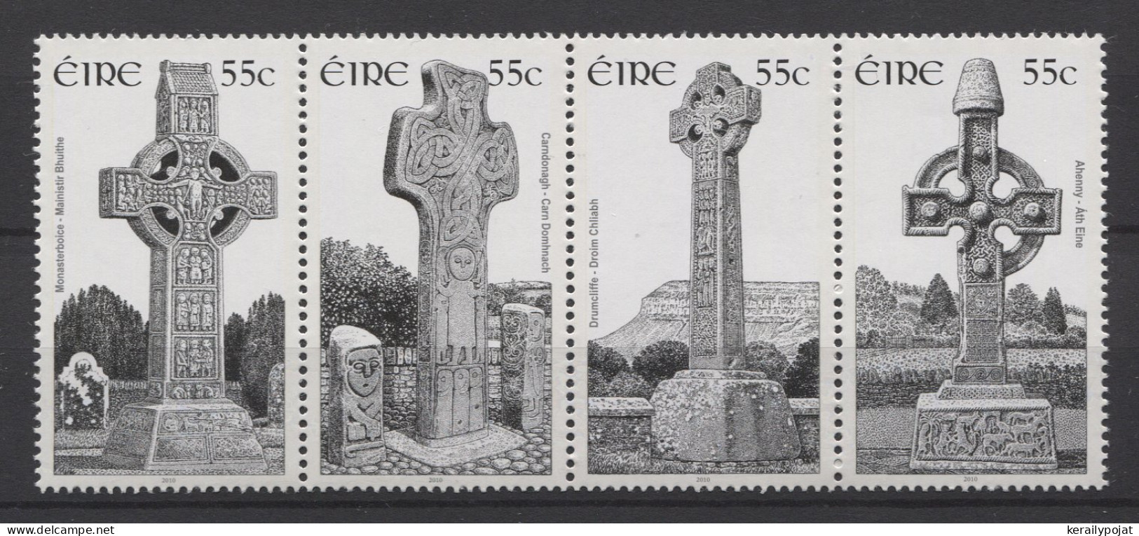 Ireland - 2010 Celtic Crosses Strip MNH__(TH-26362) - Unused Stamps