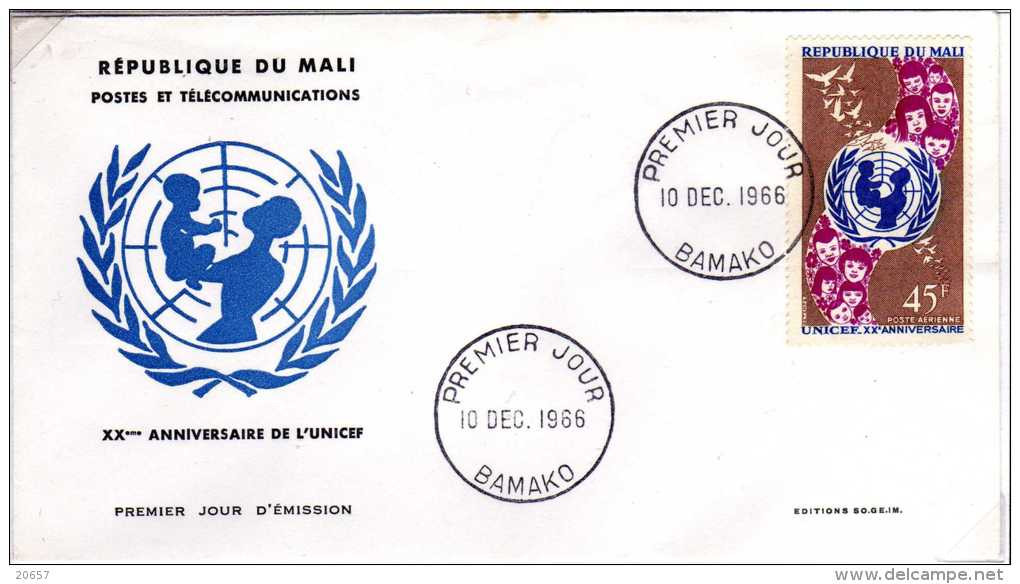 Mali A 039 Fdc UNICEF , Enfance - UNICEF