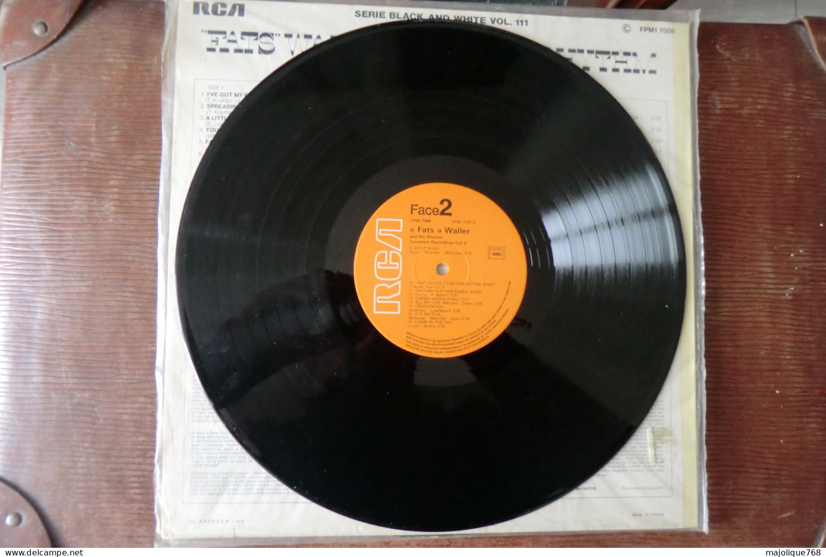 Disque De Fats Waller And His Rhythm (1935-1936) Volume 9 - RCA FPM1 7008 - France 1974 - Serie Black & White Vol 111 - Jazz