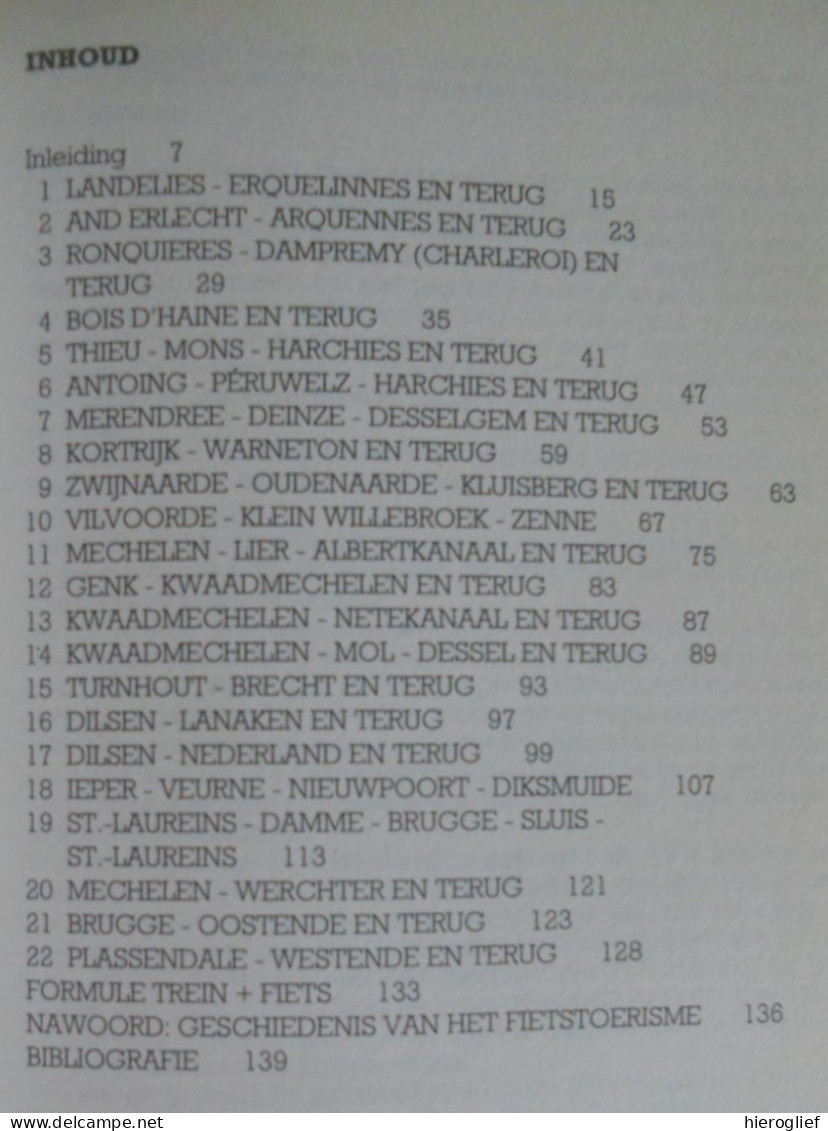 FIETSTOERISME In BELGIË 1000 Km Over Rustige Paden Gérard De Selys Anne Maesschalk Fietsen Recreatie Sport Fiets - Vita Quotidiana