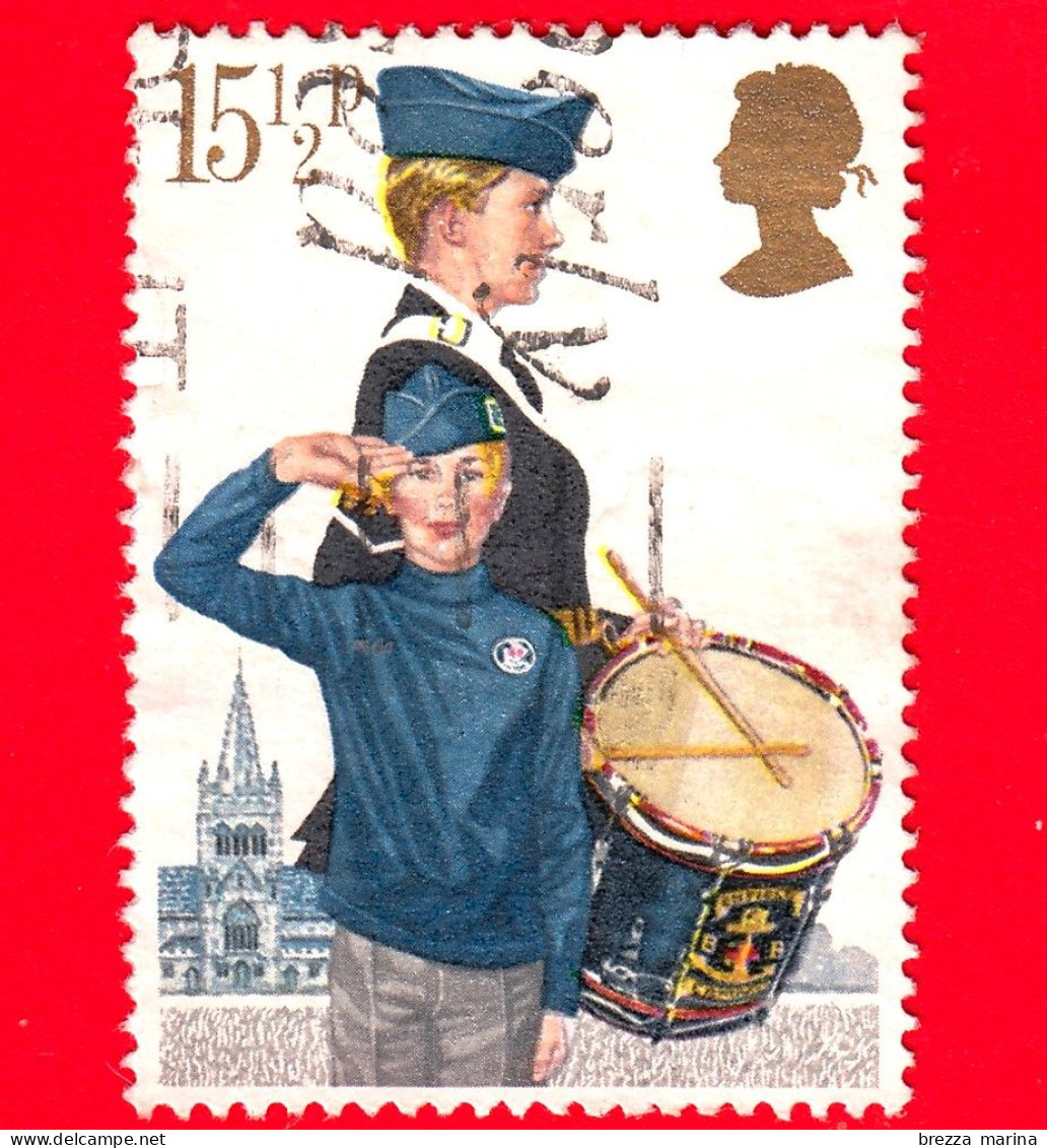 GB  - UK - GRAN BRETAGNA - Usato - 1982 - Organizzazioni Giovanili - Musica - Strumenti Musicali - Boy's Brigade - 15 ½ - Usados