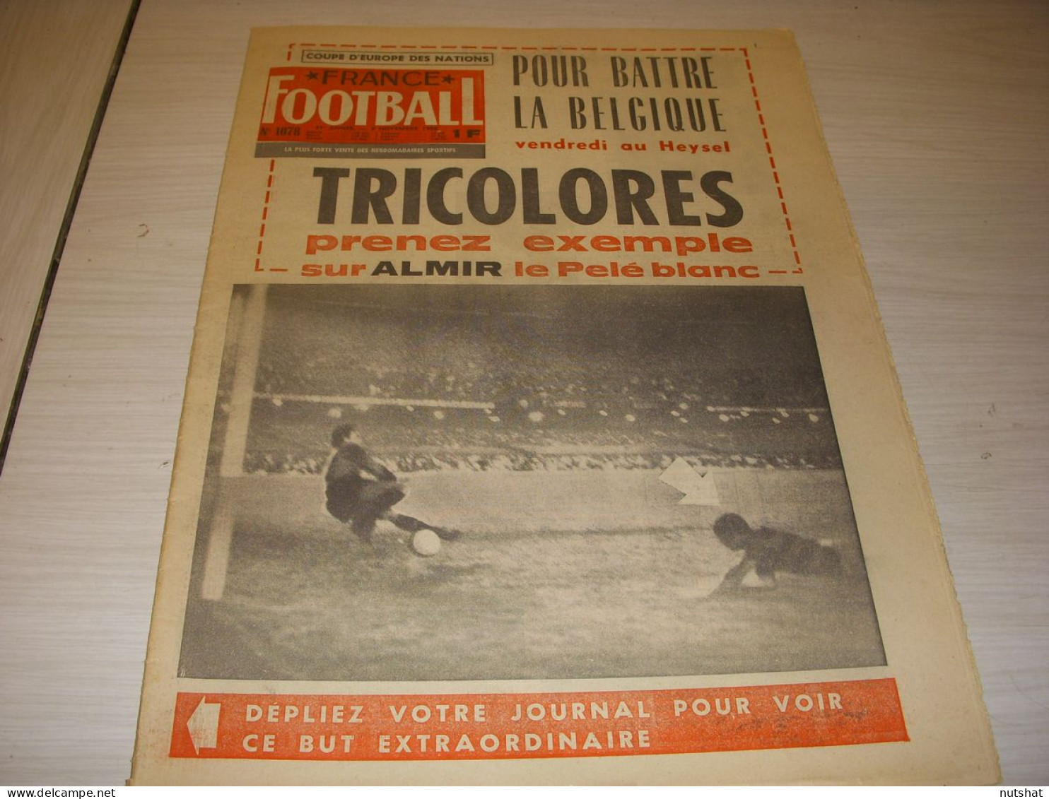 FRANCE FOOTBALL 1078 08.11.1966 BELGIQUE FRANCE VAN HIMST SELECTION FRANCAISE - Autres & Non Classés