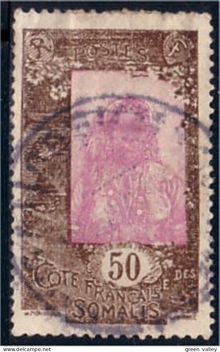 375 Cote Des Somalis 50c 1916 (f3-CDS-12) - Oblitérés