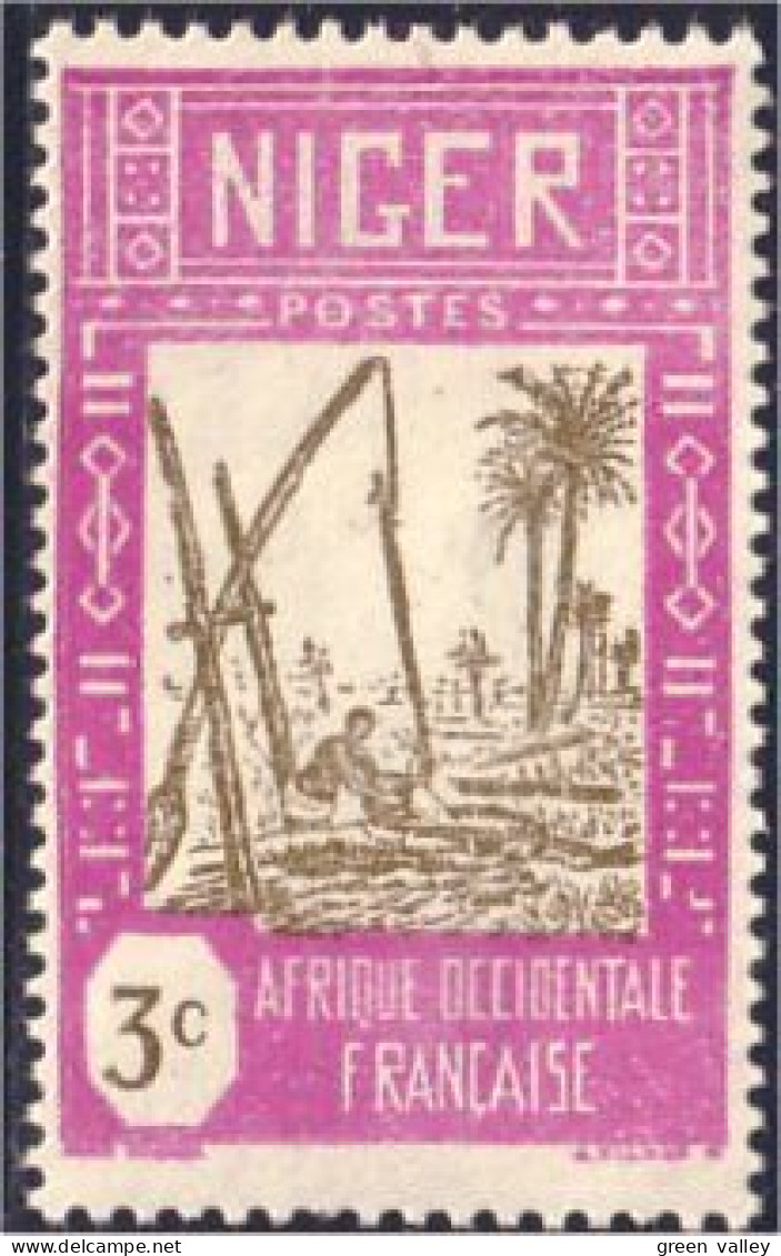 372 AOF Niger 1c Puits Eau Water Well Palmier (f3-AEF-213) - Ungebraucht