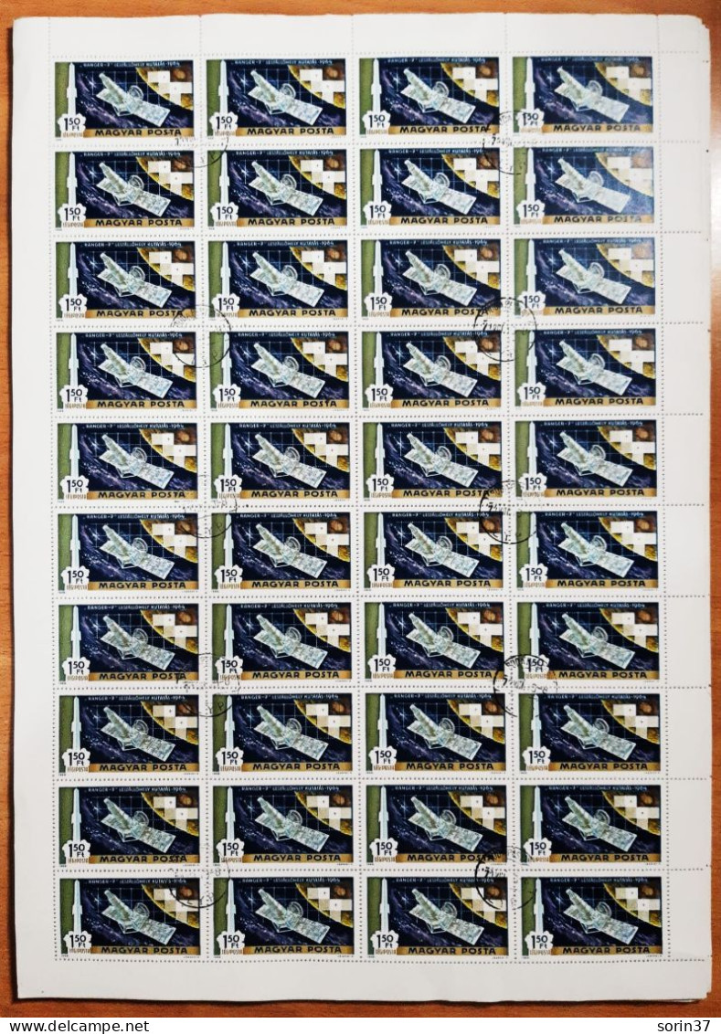 Hungria Pliego 40 Sellos Año 1969 Usado  Cosmos - Used Stamps